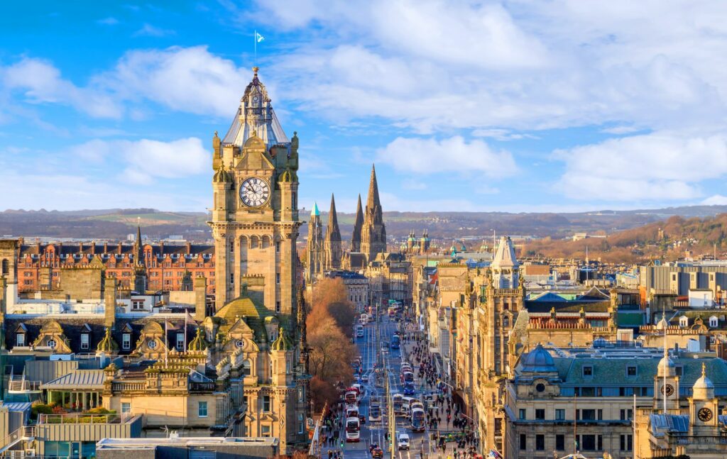Day 2:  Guided city tour of Edinburgh. 