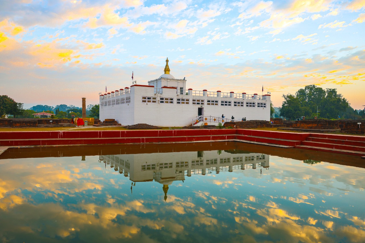 Day 08: Pokhara - Lumbini - Sunauli (~185 km / 5-6 hrs )