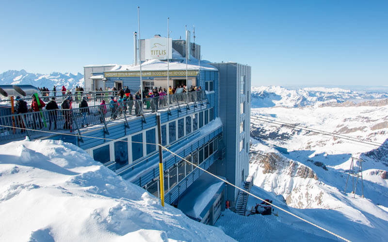 Day 5 Visit Mt. Titlis- enjoy Cable car rides including the world's first rotating cable car, the Rotair - to the top of Mt. Titlis at 3,020 meters. Enjoy a scenic cruise on Lake Lucerne.